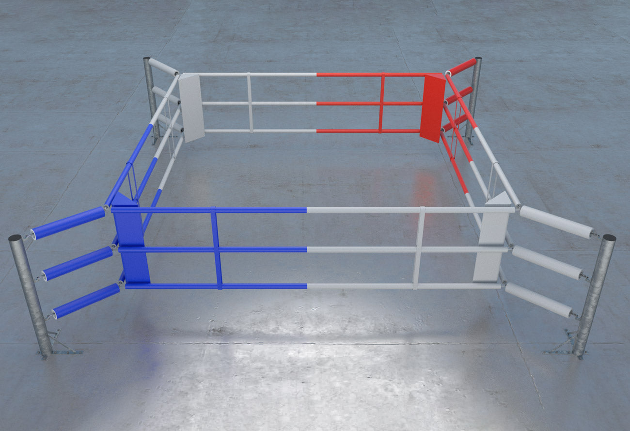 Ring de boxe au sol avec 3 cordes - BRF-NF - Fighter Sport