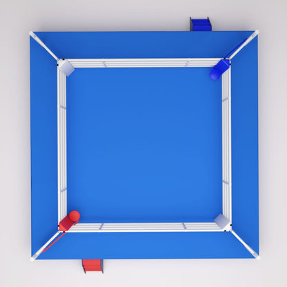 Ring de boxe 7,8 x 7,8 m selon les règles AIBA - BRCP75-4 - Fighter Sport