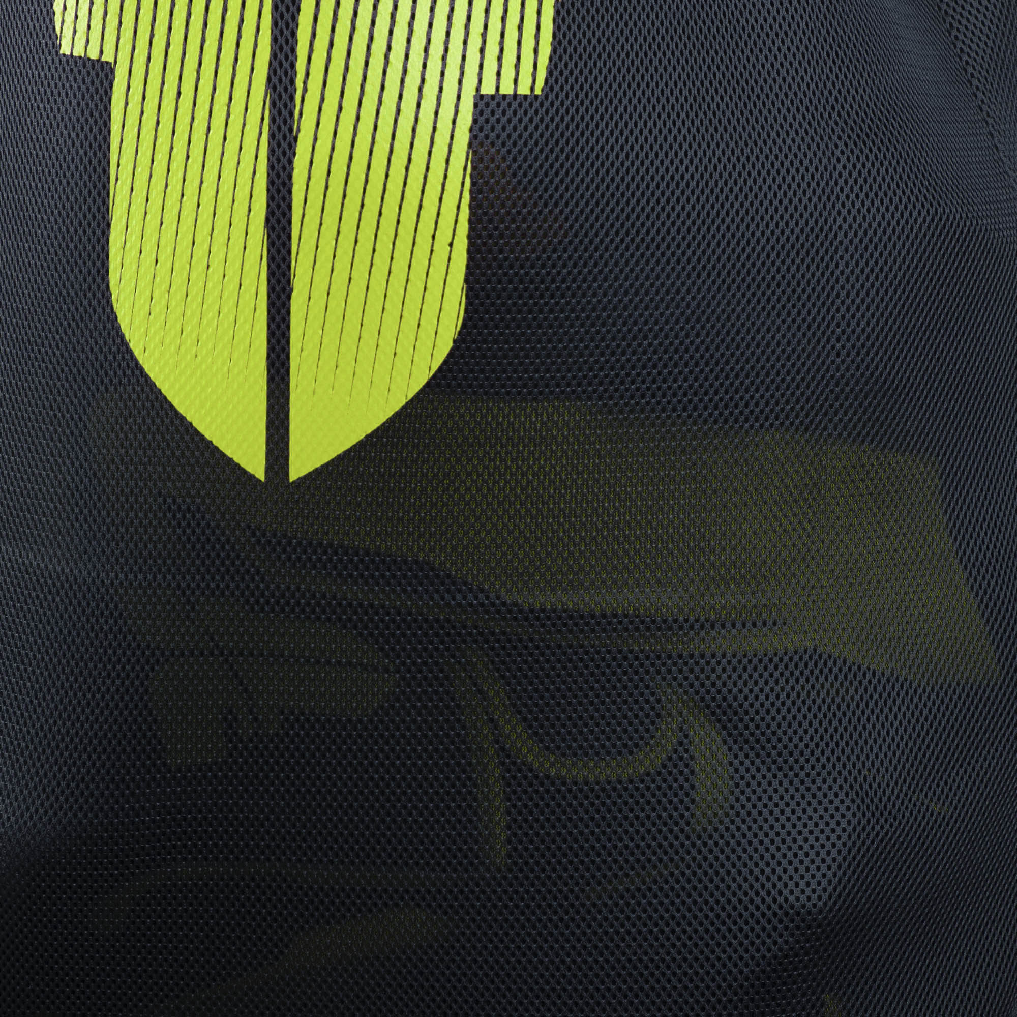 Sac en filet Fighter 60 cm x 70 cm noir/jaune fluo - FHBB-04 - Fighter Sport
