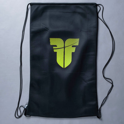 Sac en filet Fighter 60 cm x 70 cm noir/jaune fluo - FHBB-04 - Fighter Sport