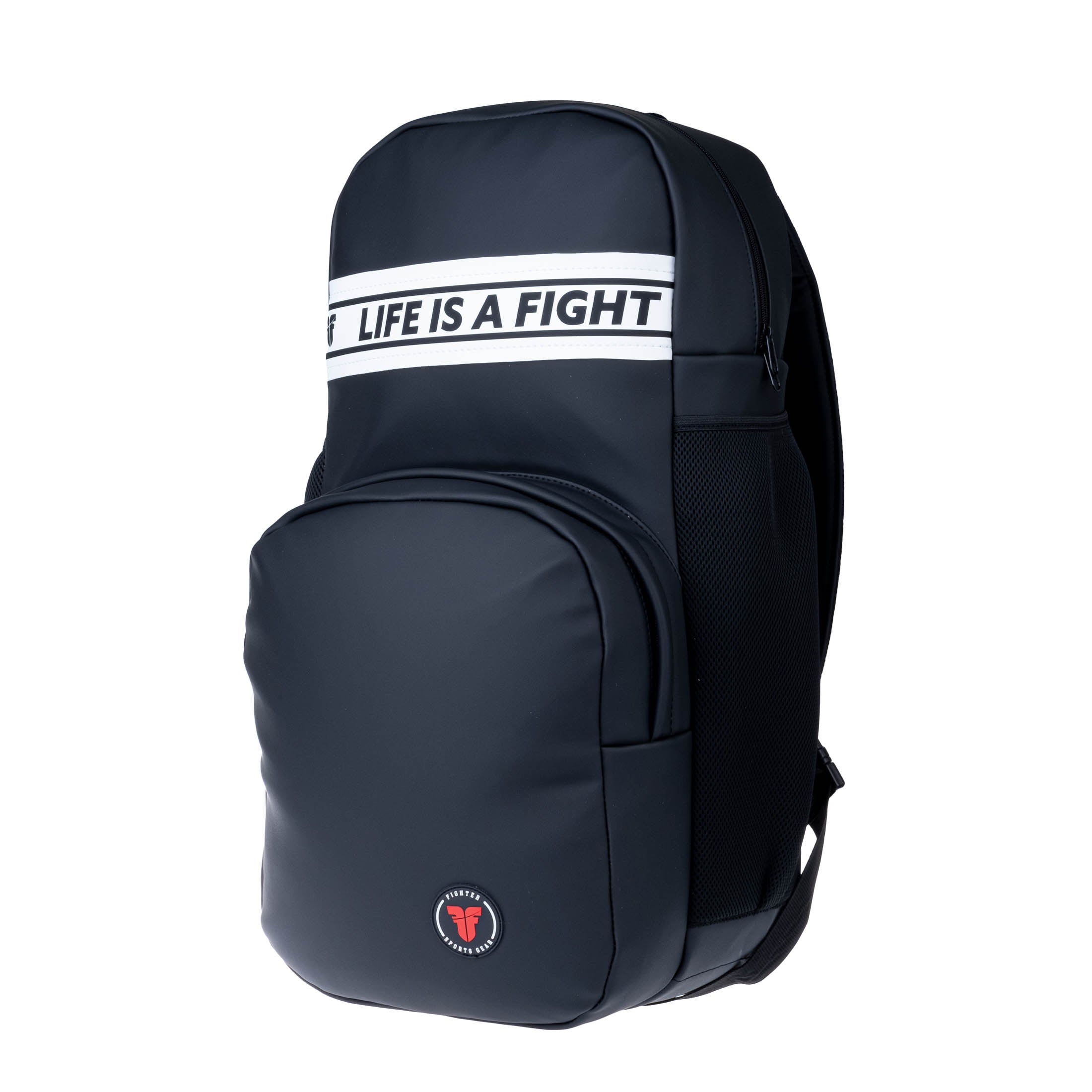 Sac à dos noir Fighter en similicuir - Fighter Sport