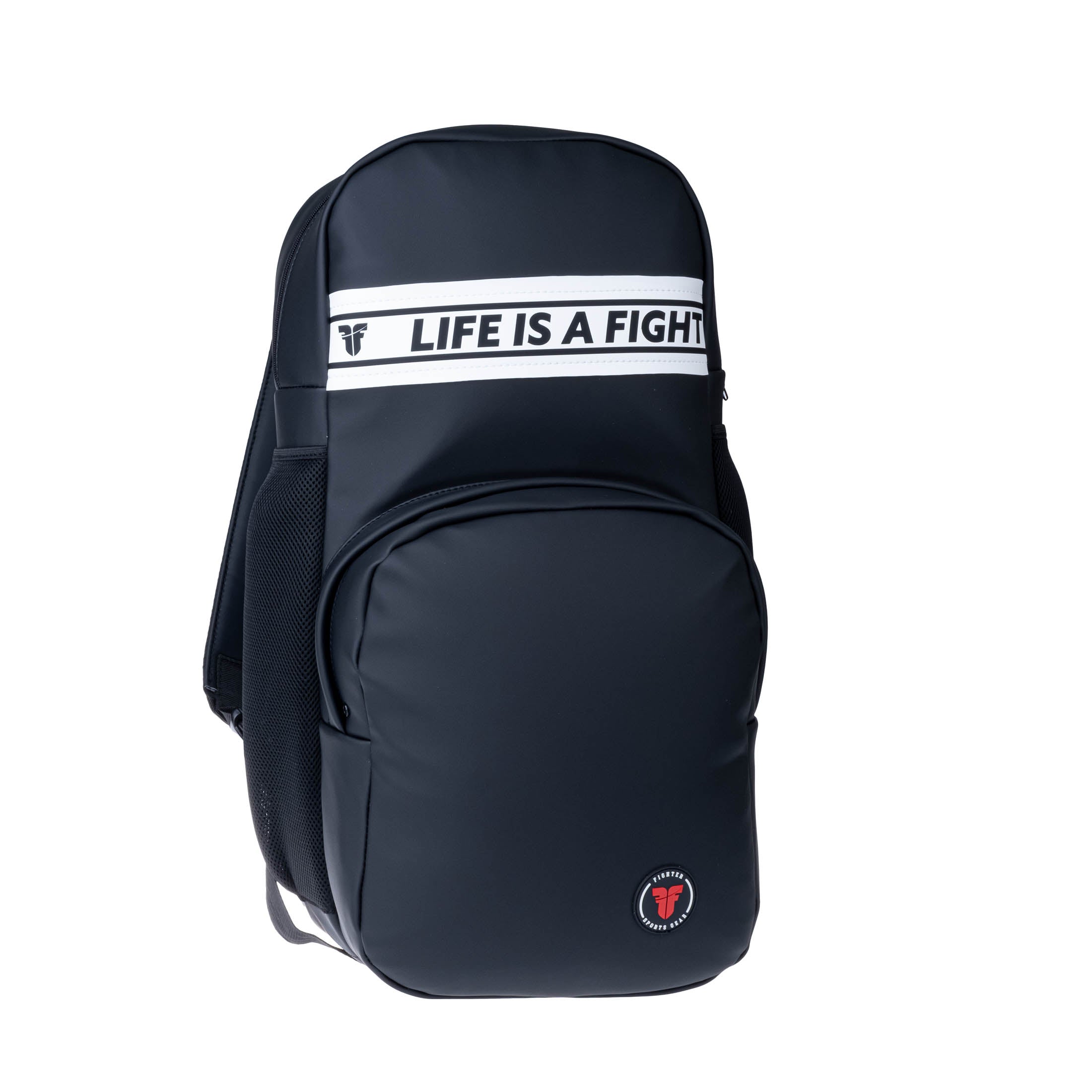 Sac à dos noir Fighter en similicuir - Fighter Sport