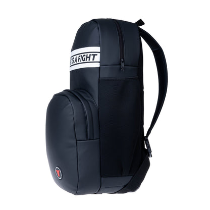 Sac à dos noir Fighter en similicuir - Fighter Sport