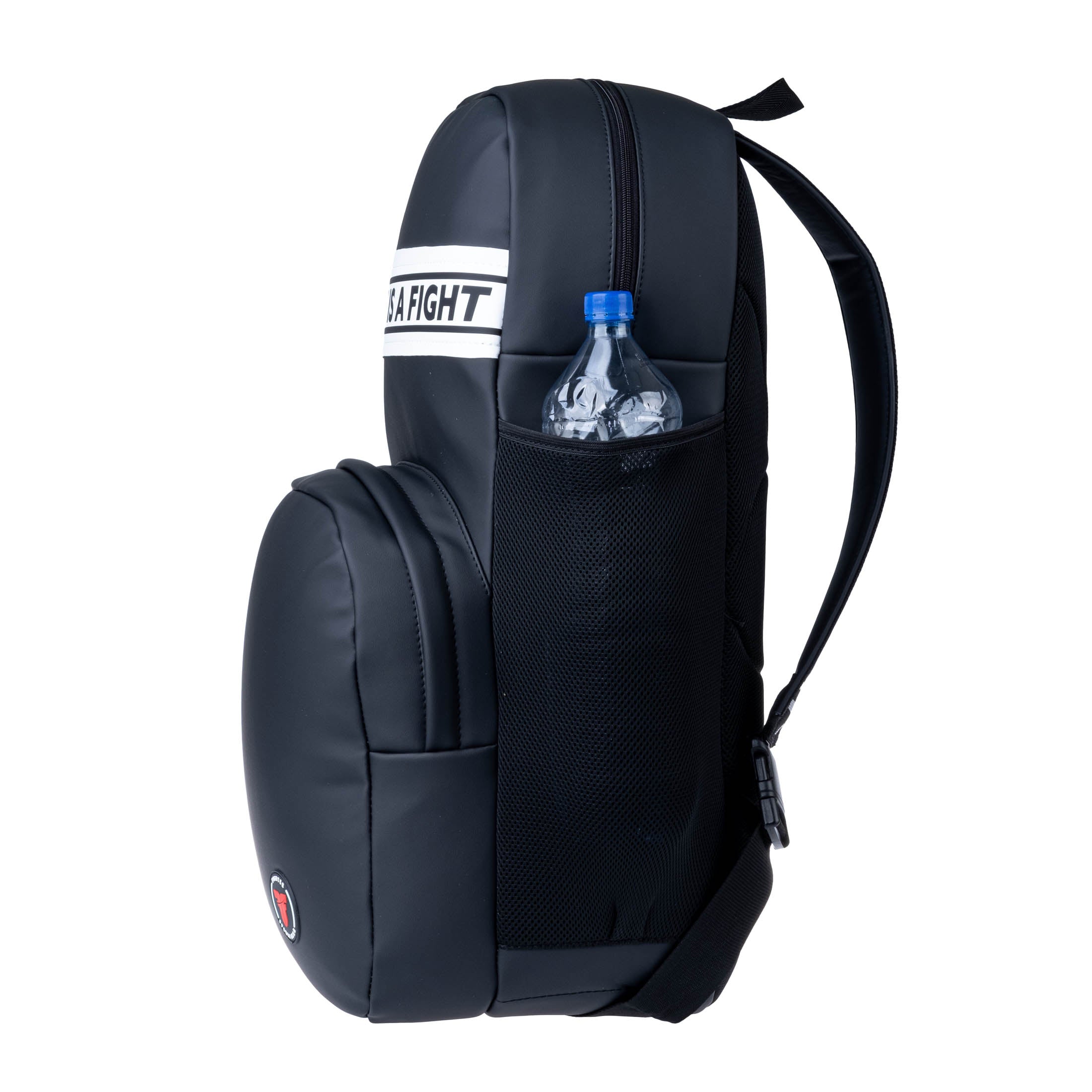 Sac à dos noir Fighter en similicuir - Fighter Sport