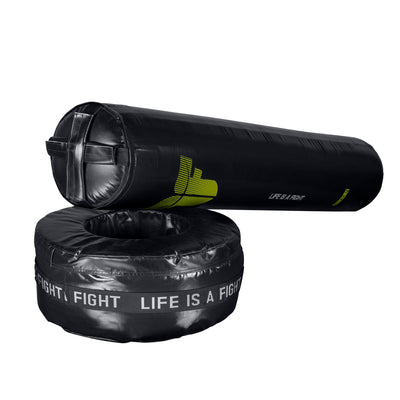 Sac de boxe autoportant Fighter 3 en 1 noir/fluo - FFSB31-03 - Fighter Sport