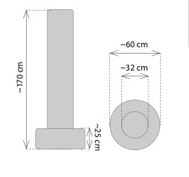 Sac de boxe autoportant Fighter 3 en 1 noir/fluo - FFSB31-03 - Fighter Sport