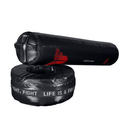Sac de boxe autoportant Fighter 3 en 1 rouge/noir - FFSB31-02 - Fighter Sport