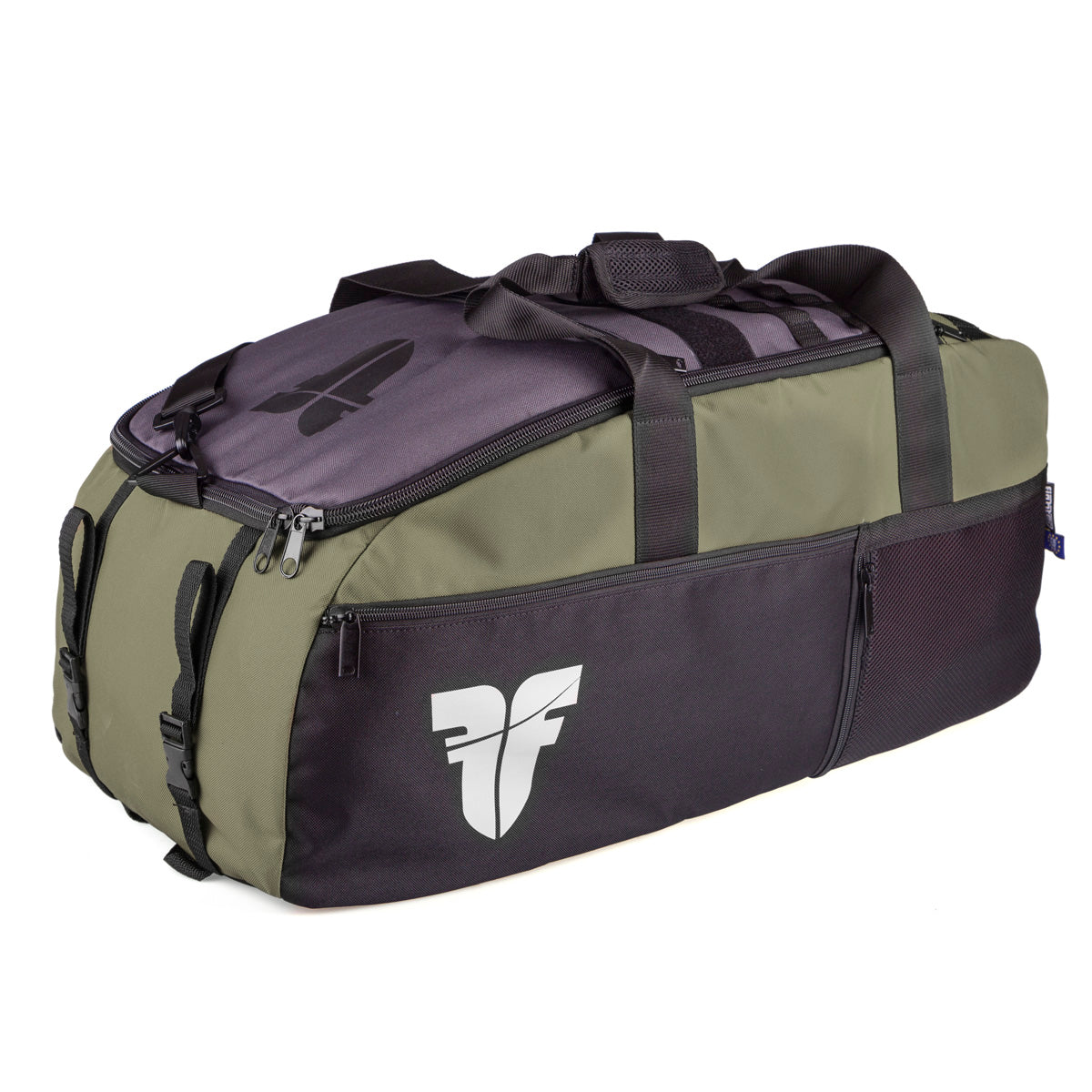 Sac de sport Fighter LINE XL - vert armée/gris/noir, FTBP-03 - Fighter Sport