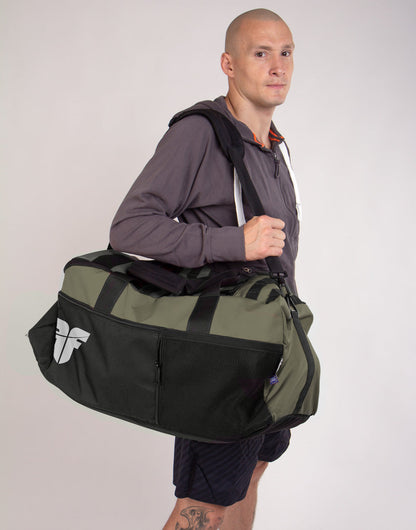 Sac de sport Fighter LINE XL - vert armée/gris/noir, FTBP-03 - Fighter Sport