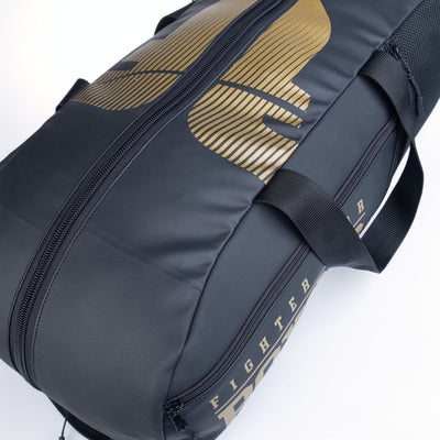 Sac de sport de boxe Fighter noir/doré similicuir - Fighter Sport