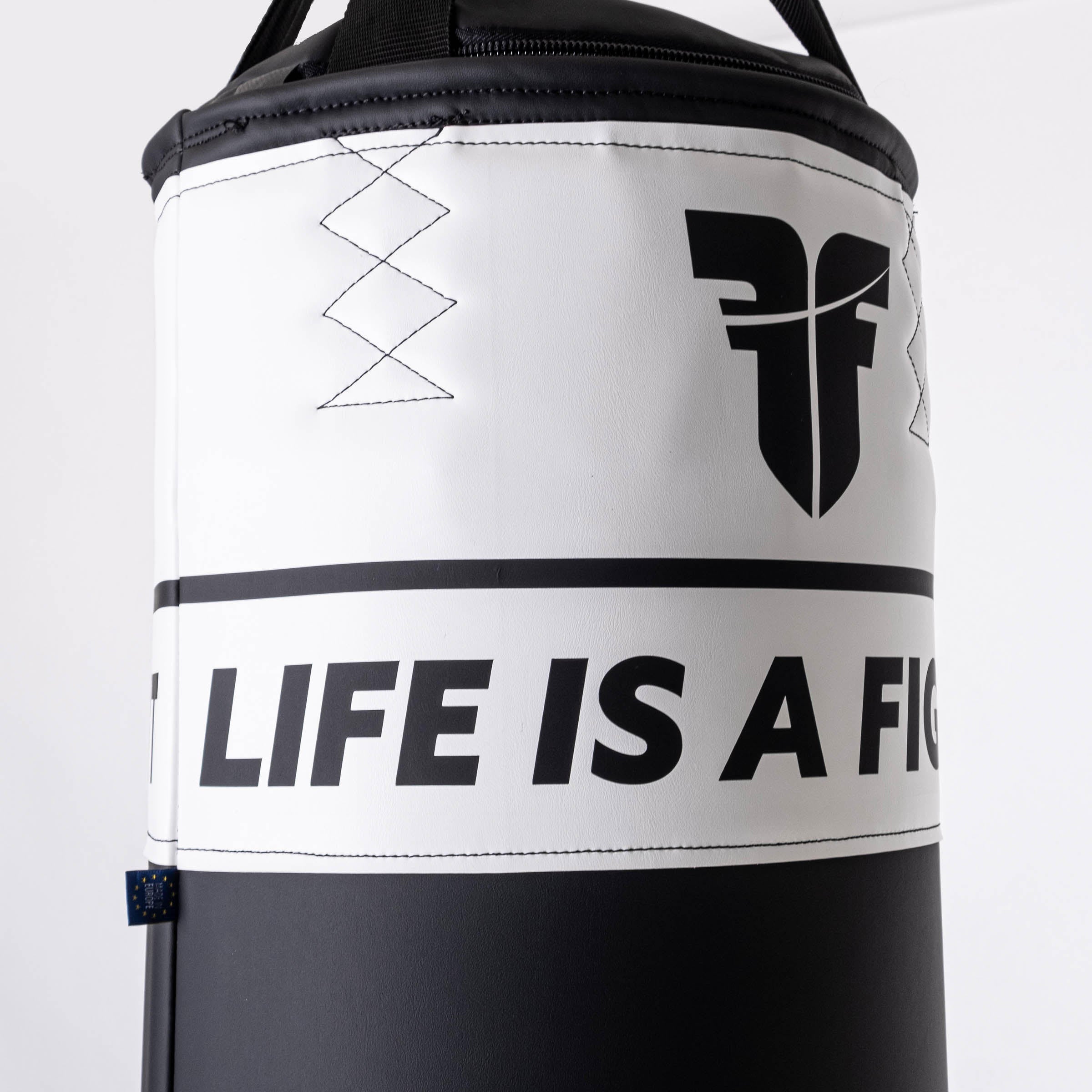 Sac de boxe Fighter Fitness 120 à 150 cm, noir/blanc - Fighter Sport