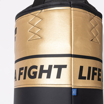 Sac de boxe Fighter Fitness 120 à 150 cm, noir/doré - Fighter Sport