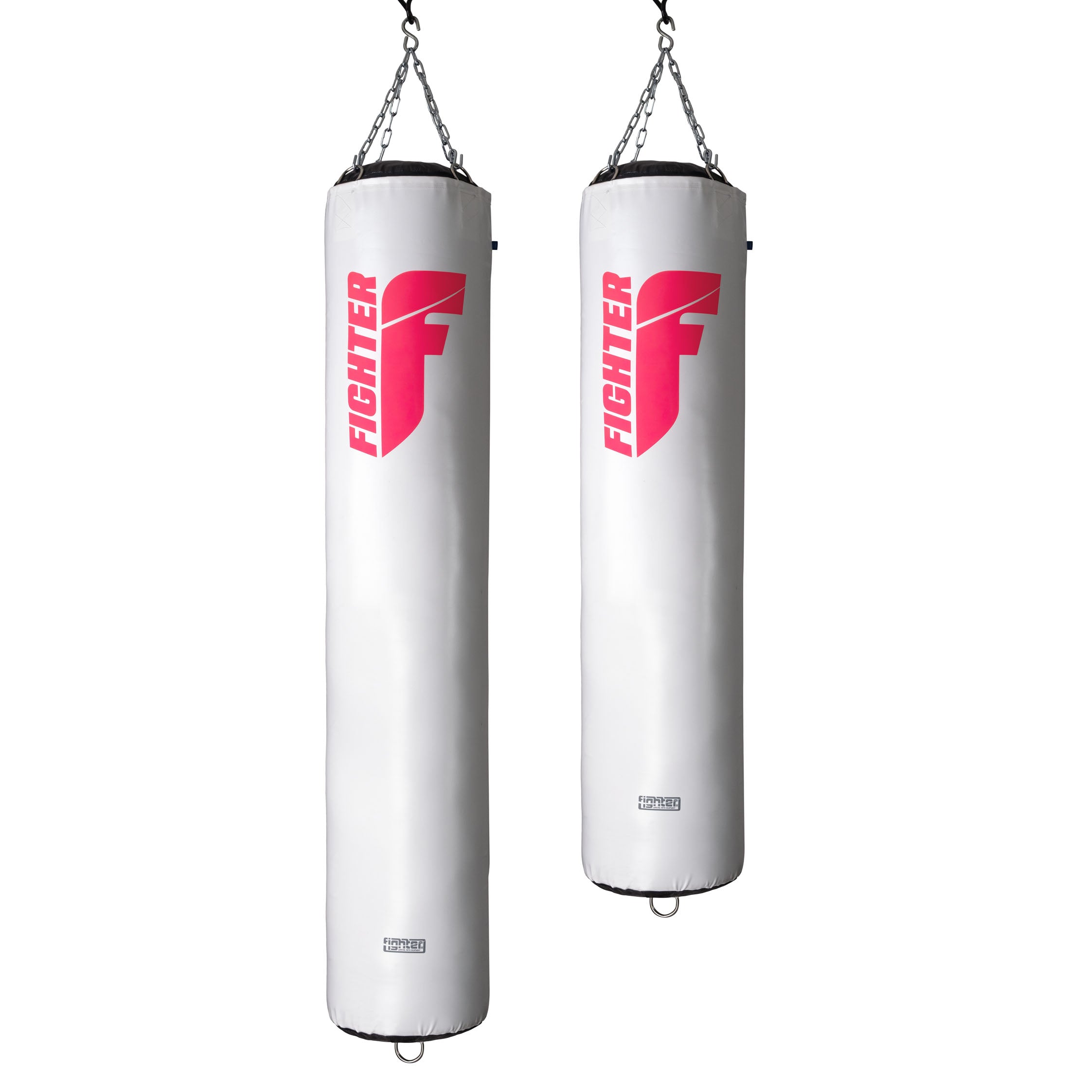 Sac de boxe Fighter Professional - blanc/rose, 150 cm et 180 cm ; diamètre 36 cm - Fighter Sport