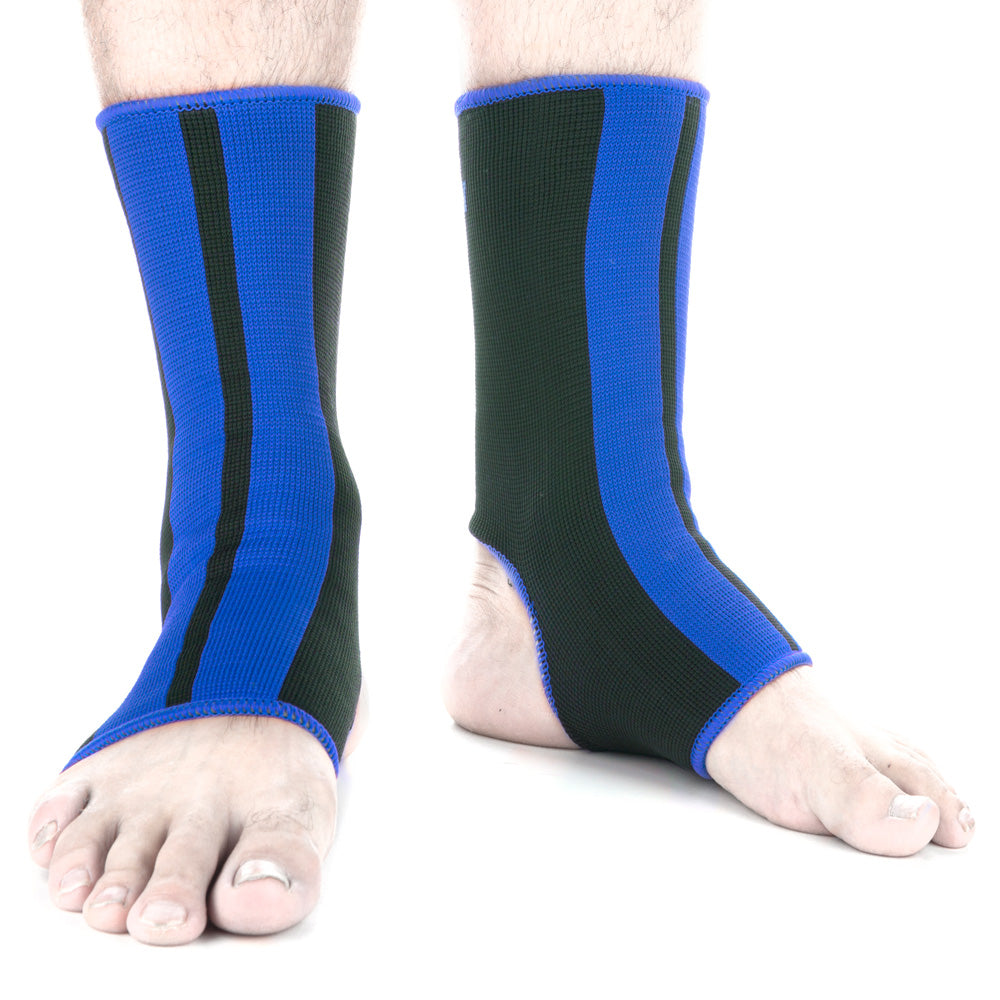 Chevillère Fighter noir/bleu - FAS-06 - Fighter Sport