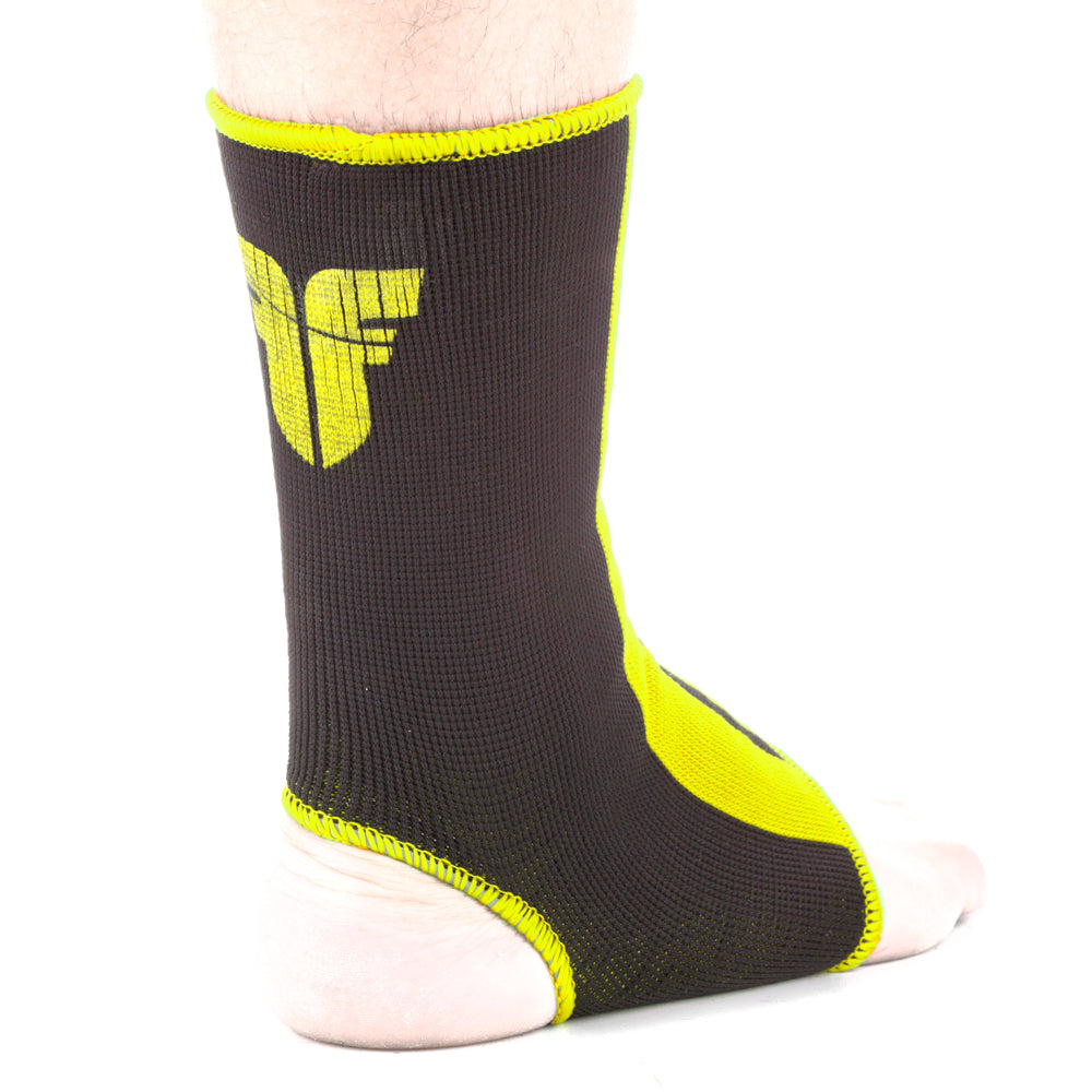 Chevillère Fighter noir/jaune - FAS-02 - Fighter Sport