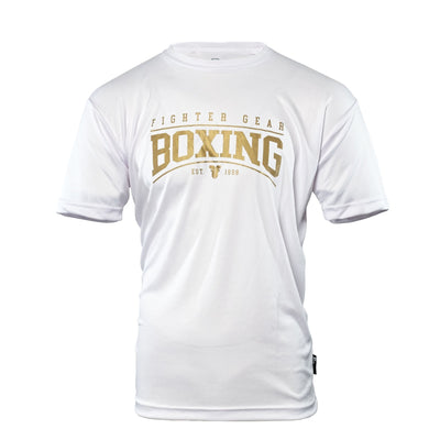 T-shirt Boxing Fighter blanc - FTSH-02WHBX - Fighter Sport