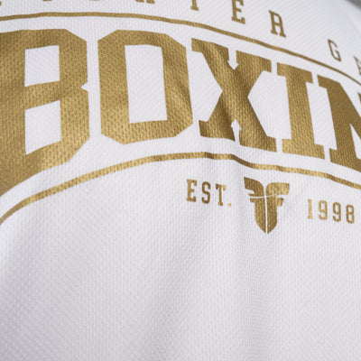 T-shirt Boxing Fighter blanc - FTSH-02WHBX - Fighter Sport