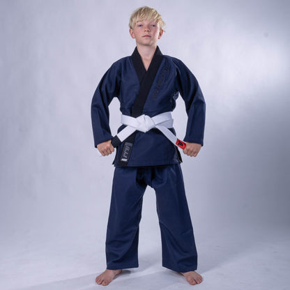 Kimono JJB Fighter bleu - BJJU-0402 - Fighter Sport