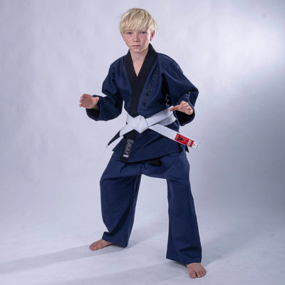 Kimono JJB Fighter bleu - BJJU-0402 - Fighter Sport