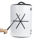 Bâton de combat SCUTUM Shield 2 en 1 - blanc