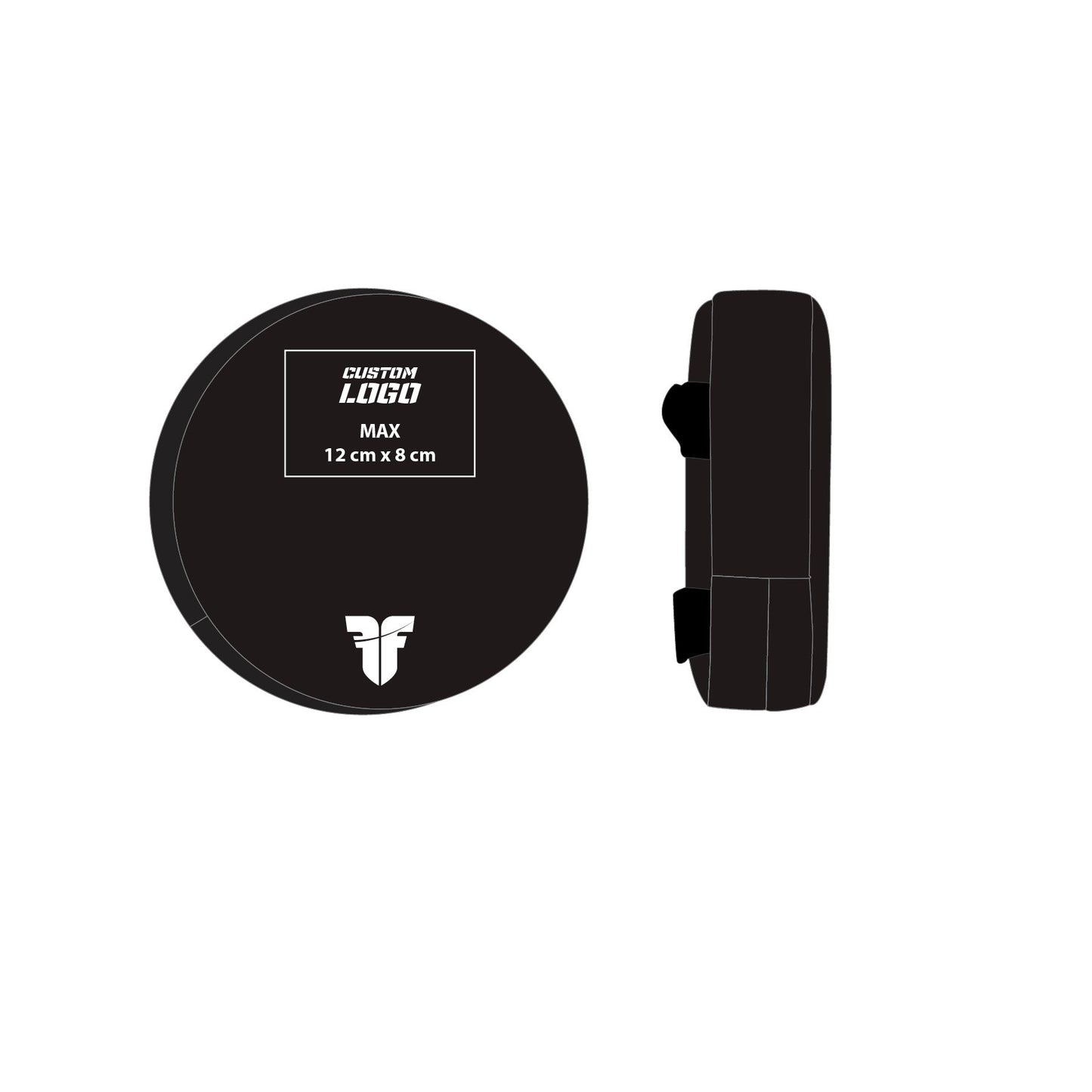 Petit bouclier rond de combattant - Logo personnalisé