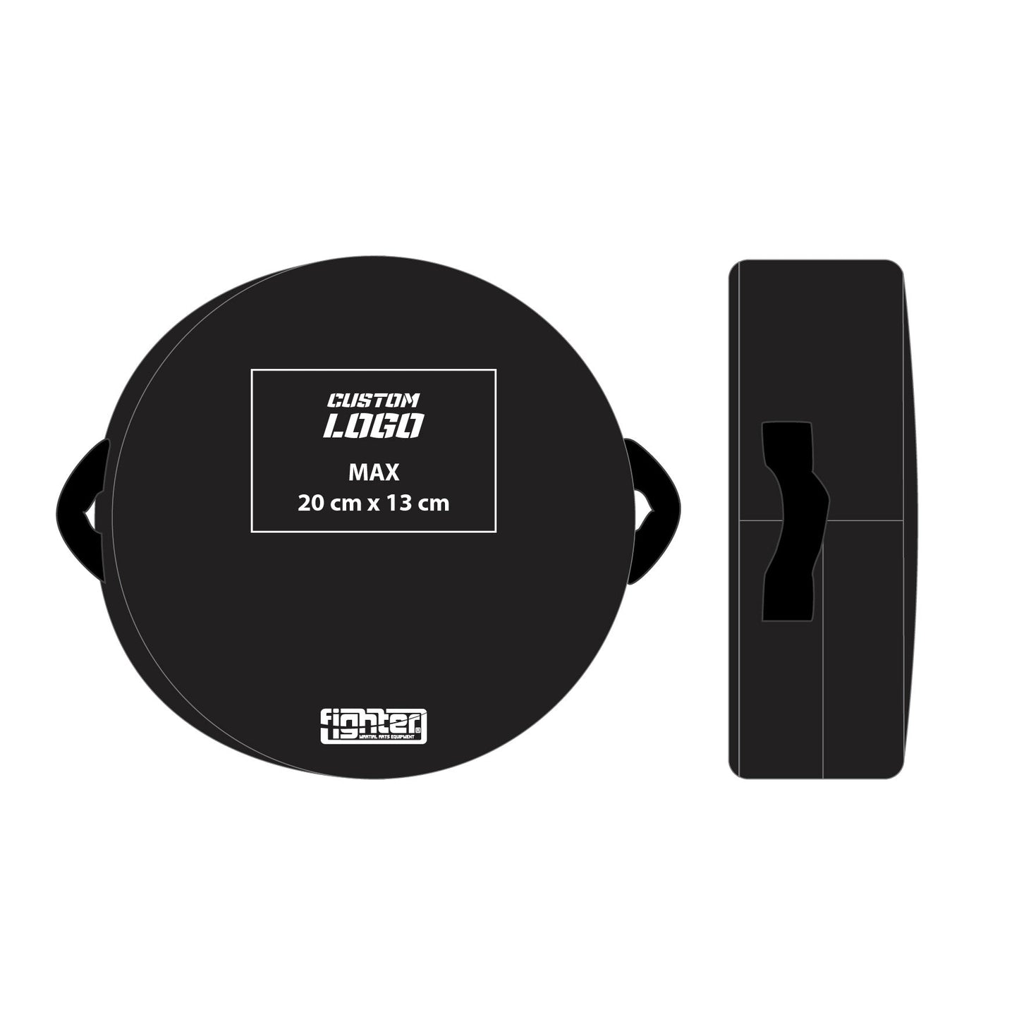Bouclier rond Fighter - Logo personnalisé