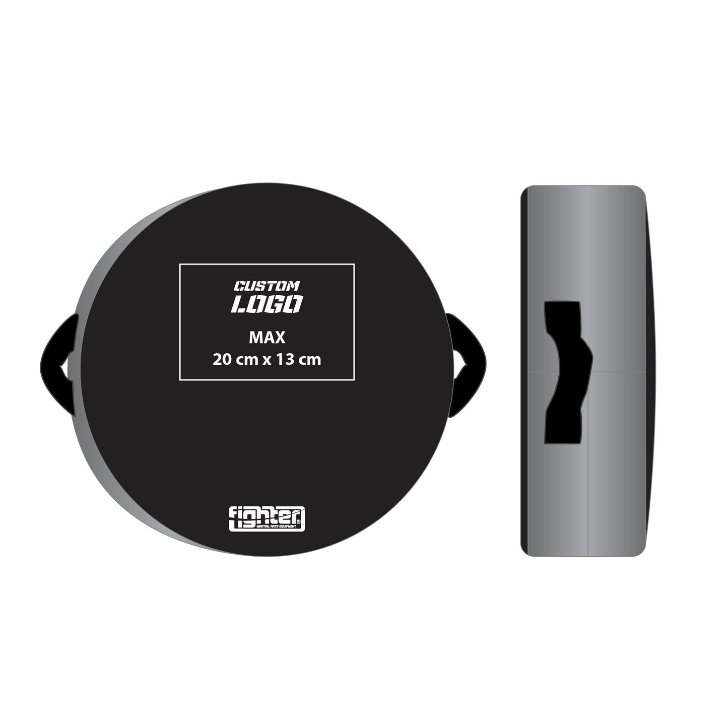 Bouclier rond Fighter - Logo personnalisé