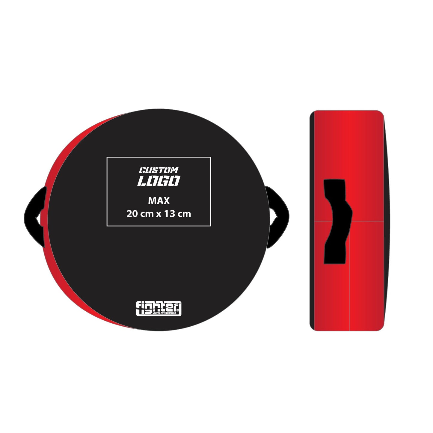 Bouclier rond Fighter - Logo personnalisé